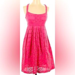 Inc Mini Scoop Neck Sleeveless Dress Pink Women's Size 10